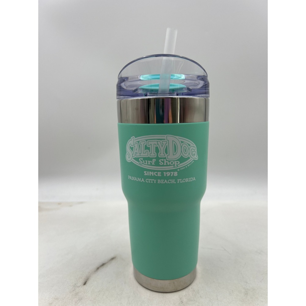 Salty Dog Surf Shop Tumbler Panama City Beach Florida Travel Mug Cup